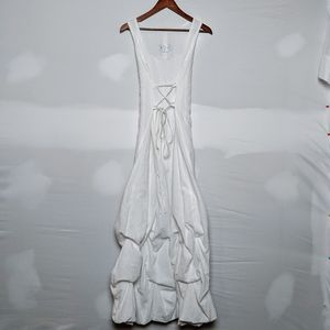 Le Chateau White Ruffled Formal Gown